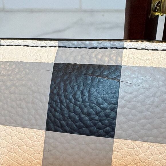 KATE SPADE Bradley Gingham Print Leather Bifold Wallet - Picture 6 of 16